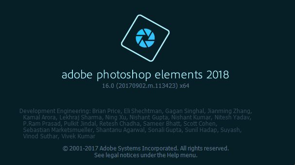 Photoshop／Premiere Elements の製品バージョンを確認